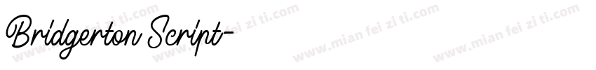 Bridgerton Script字体转换